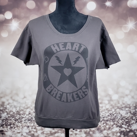 Anthropologie Tops - Heart Breaker Small Graphic Sweater Tee